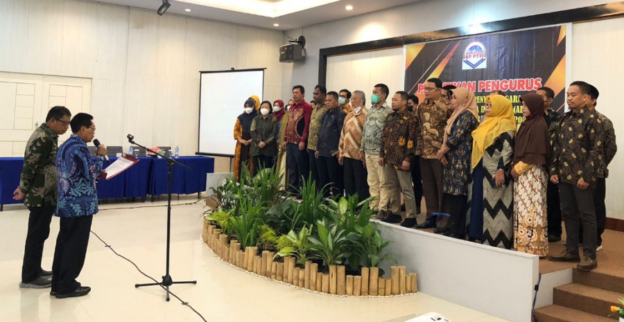 Pelantikan ketua dan pengurus Asosiasi Badan Penyelenggara Perguruan Tinggi Swasta Indonesia (ABP-PTSI) wilayah Sulawesi Tenggara