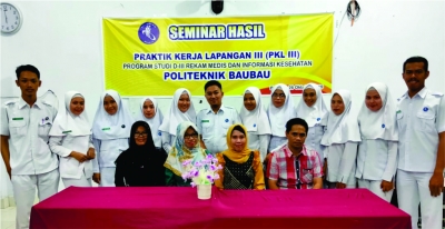 Seminar Hasil PKL III Program Studi D-III Rekam Medis dan Informasi Kesehatan Jurusan Kesehatan Politeknik Baubau Tahun 2019